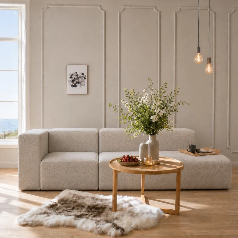 Moon Modulsofa - Stoff Perfect Harmony Taupe