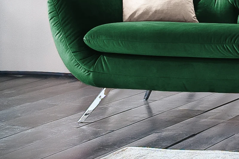KAWOLA Sofa CHARME Velvet smaragd