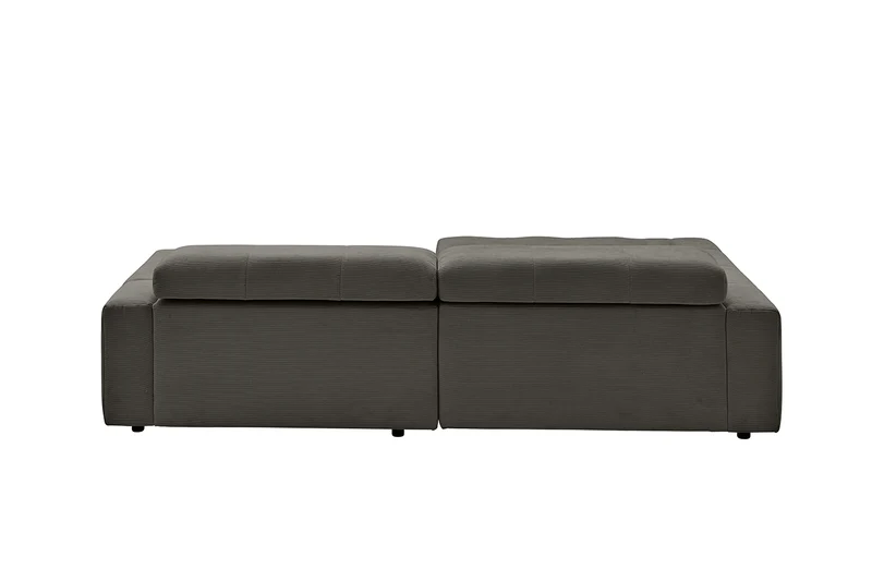 KAWOLA Sofa RENO Ecksofa Feincord anthrazit