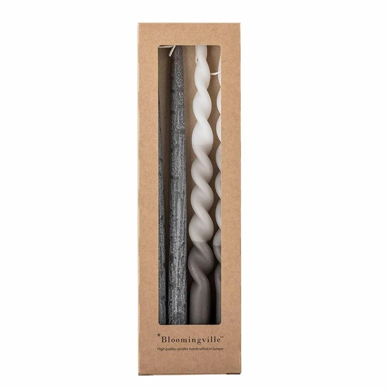 Stabkerzen Frost, Set von 4