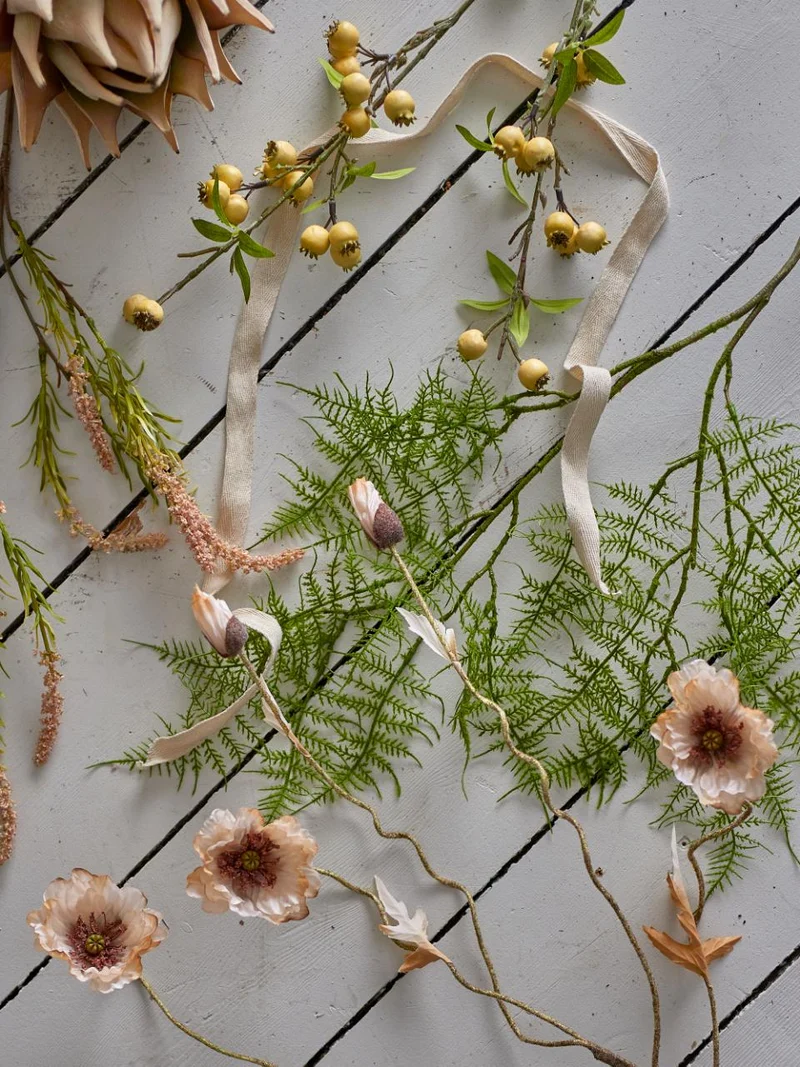 Mohnstiel, Natur, künstliche Blumen
