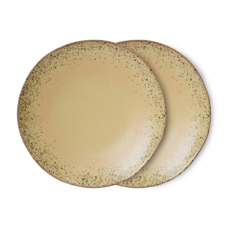 70's Ceramics: Essteller Set 2tlg. Grit, ø27,5cm