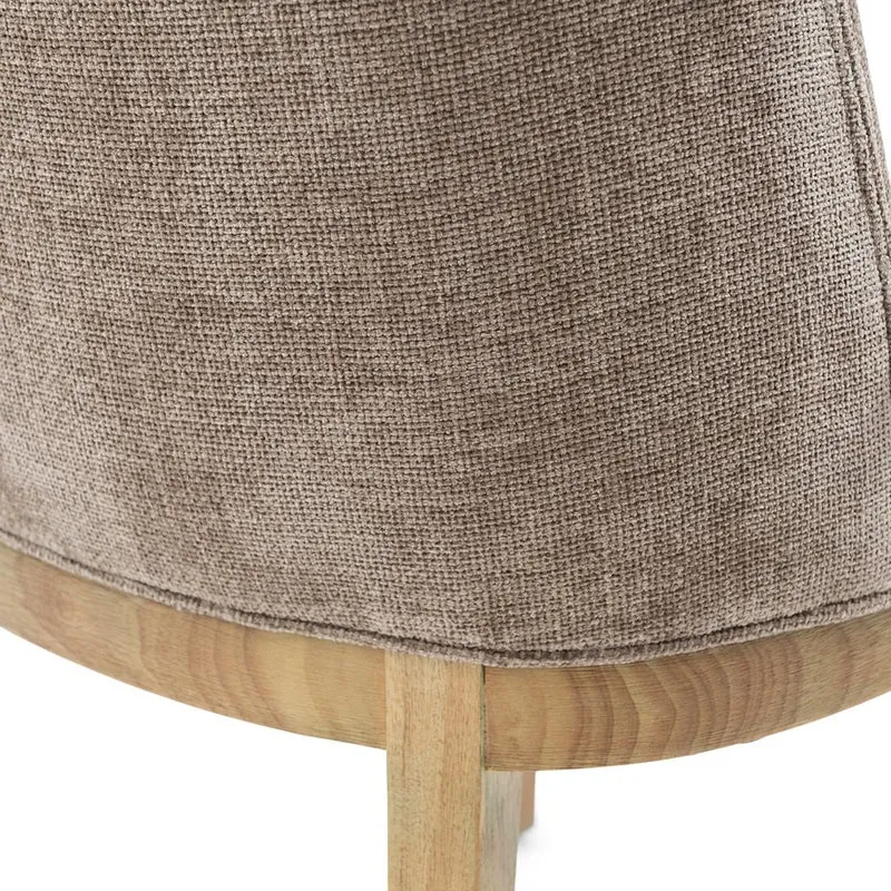 Riviera Maison Esszimmerstuhl Whistler – ohne Armlehnen Warm Mushroom