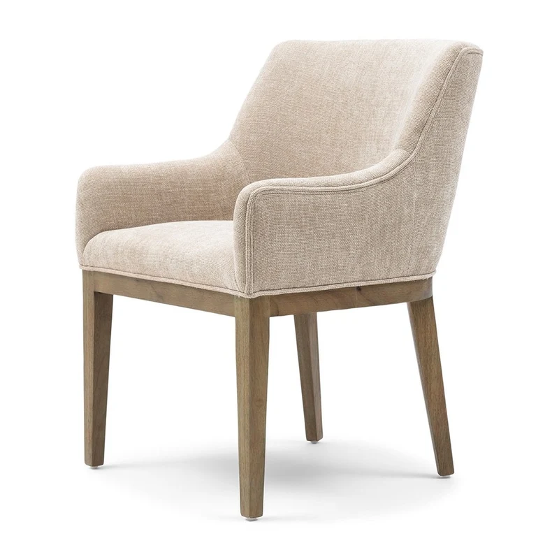 Riviera Maison Esszimmerstuhl Whistler – Armlehnenstuhl Natural Linen
