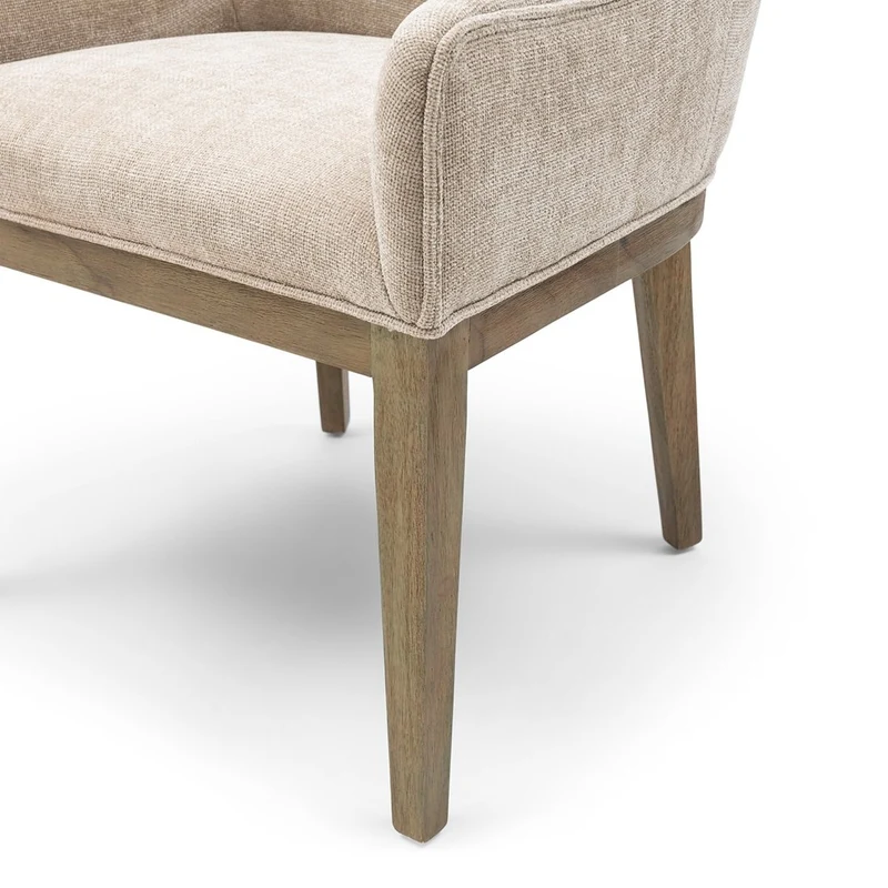 Riviera Maison Esszimmerstuhl Whistler – Armlehnenstuhl Natural Linen