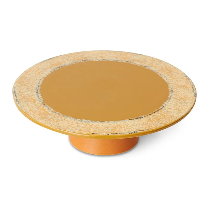 70's Ceramics: Kuchenplatte Papaya