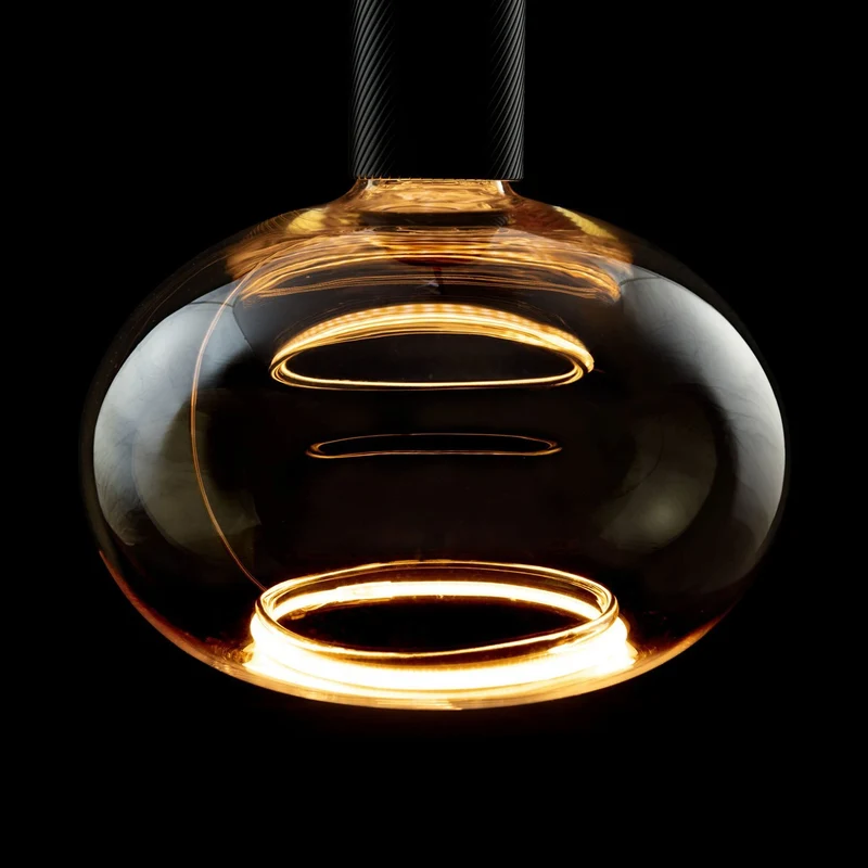 Floating LED Oval 200 gold