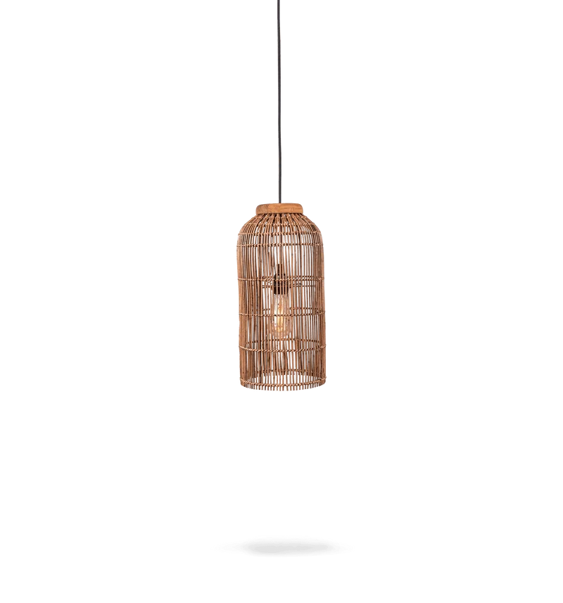 Pendelleuchte Aura Slimm Rattan, Braun
