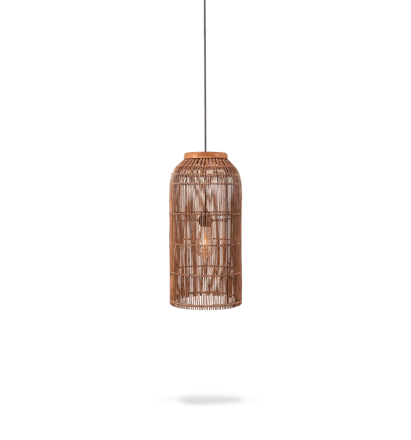 Pendelleuchte Aura Slimm Rattan, Braun