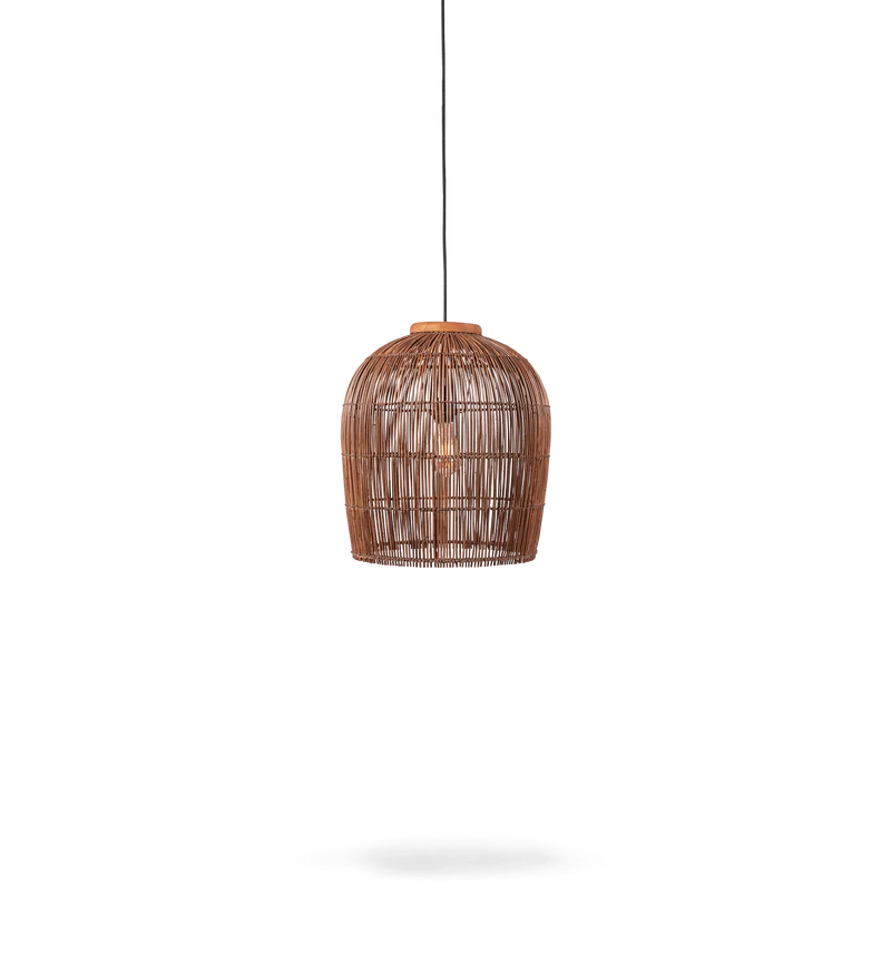 Pendelleuchte Aura Rattan, Braun