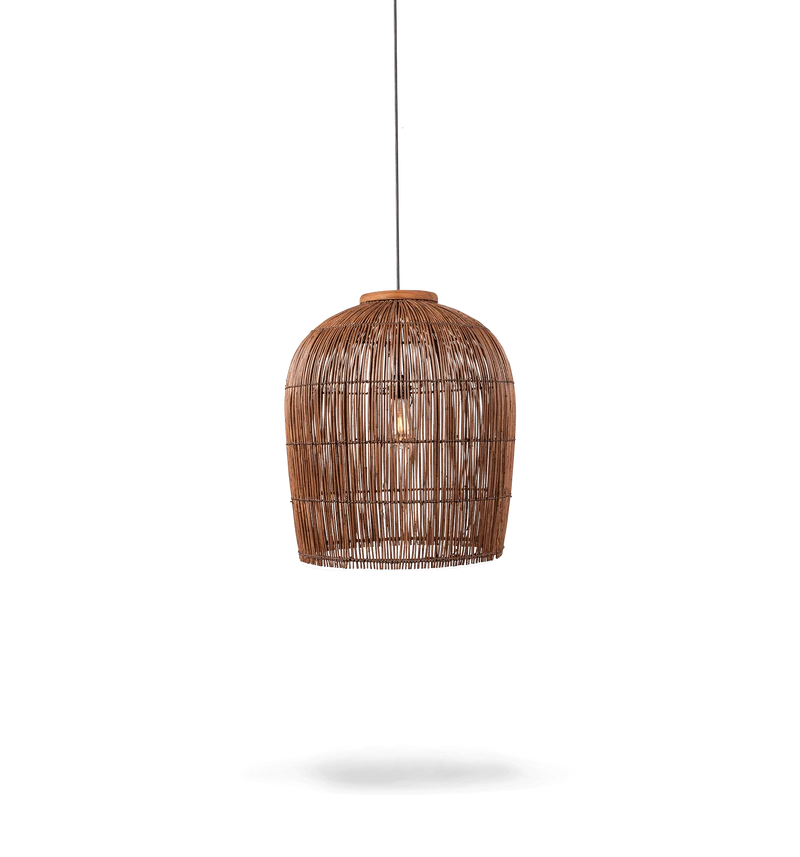 Pendelleuchte Aura Rattan, Braun