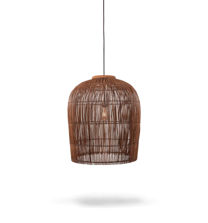 Pendelleuchte Aura Rattan, Braun