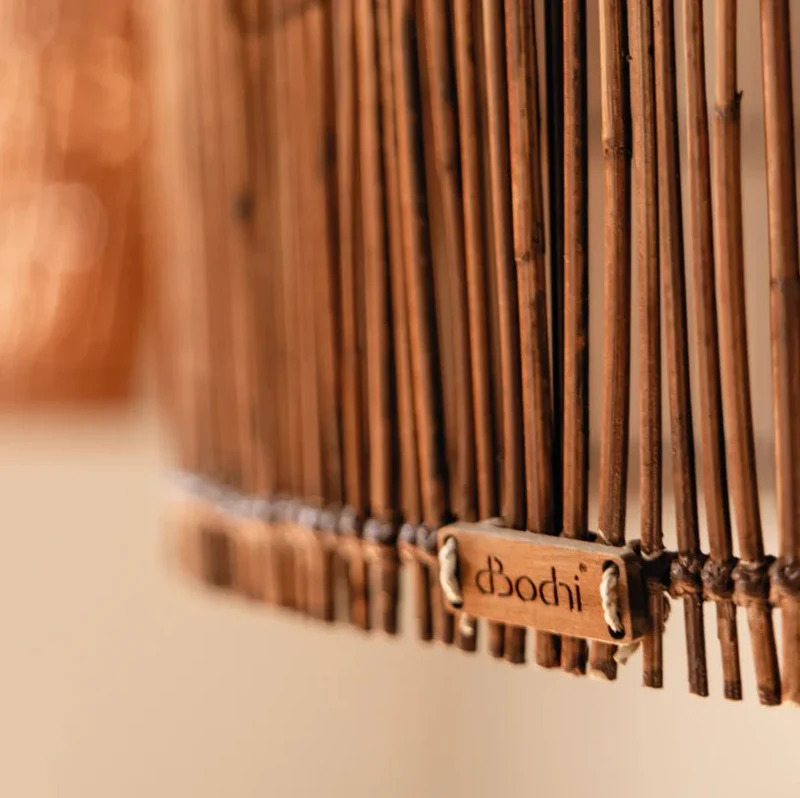 Pendelleuchte Aura Rattan, Braun
