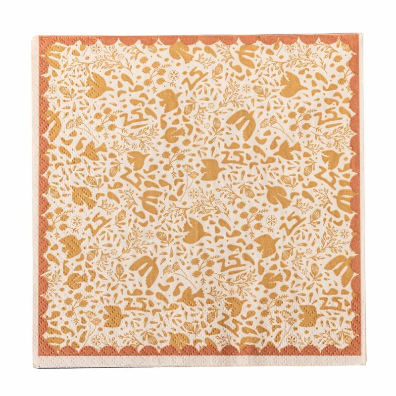 Serviette Anniversary, Braun