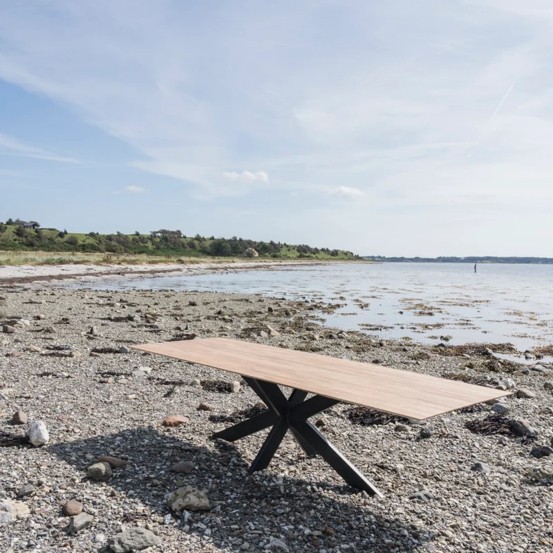 Skagen - Esstisch | Massivholz | Mikadobein Metall - Eiche Geölt