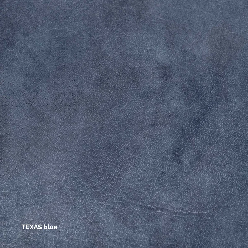 Loke Bank - mit Naht - Leder Texas New Blue