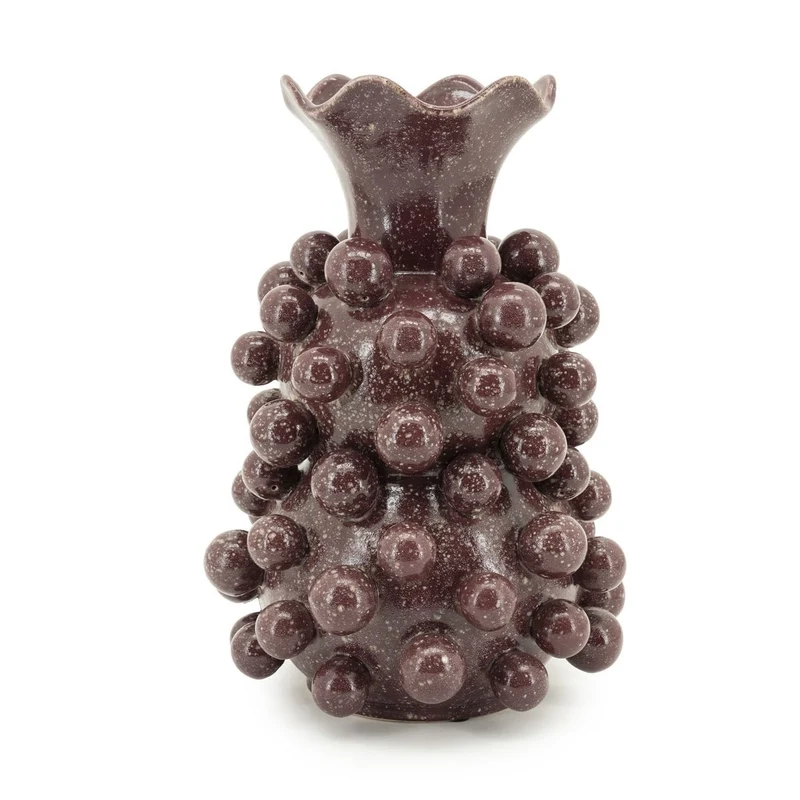 Vase Viro, Burgundy