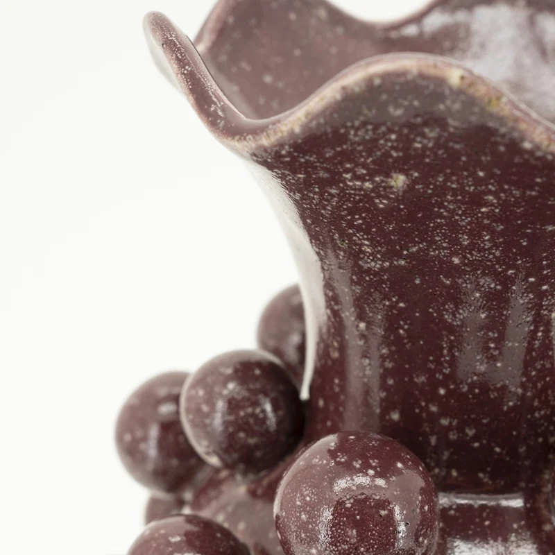 Vase Viro, Burgundy