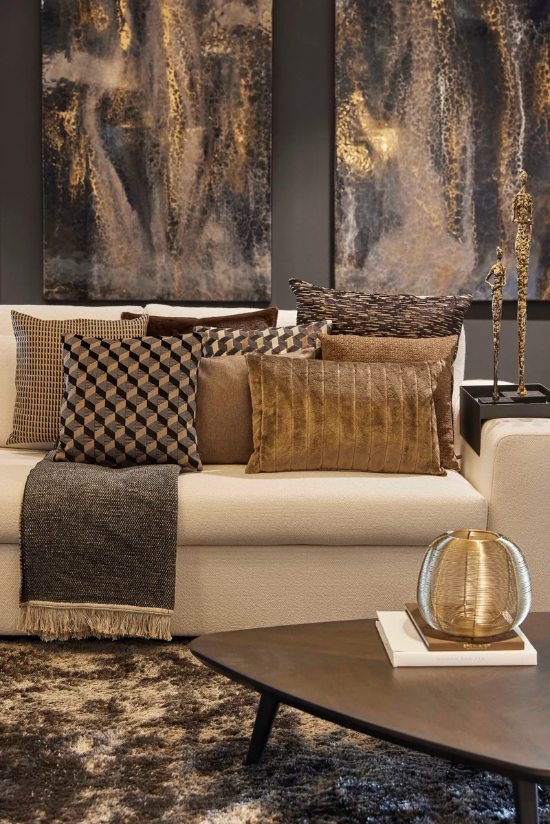 Decke Unami Dark Taupe, Claudi 150 x 200cm