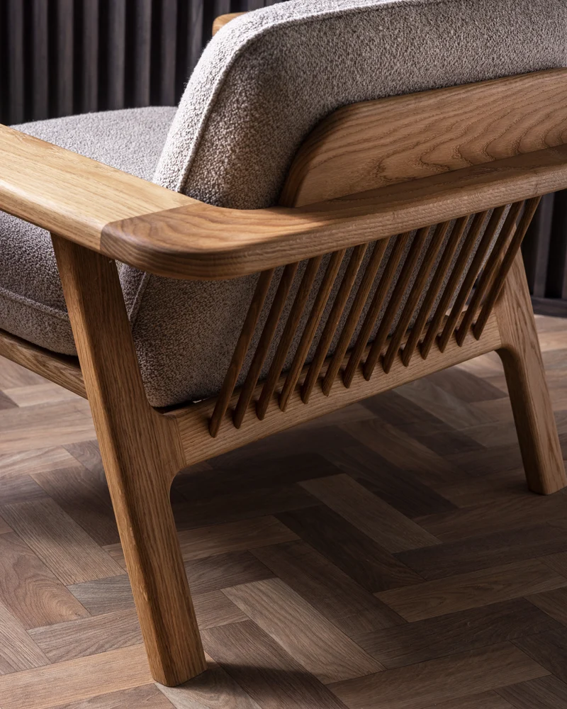 Comban Loungechair - Eiche Geölt/Alpine Beige