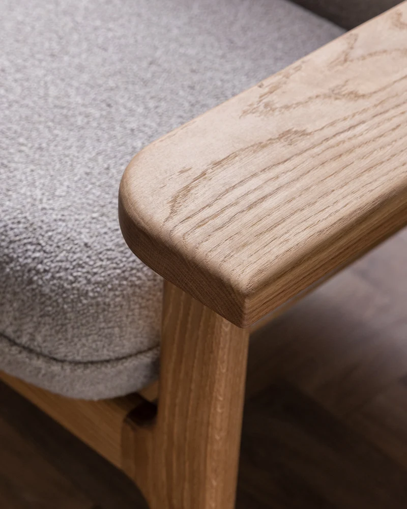 Comban Loungechair - Eiche Geölt/Alpine Beige