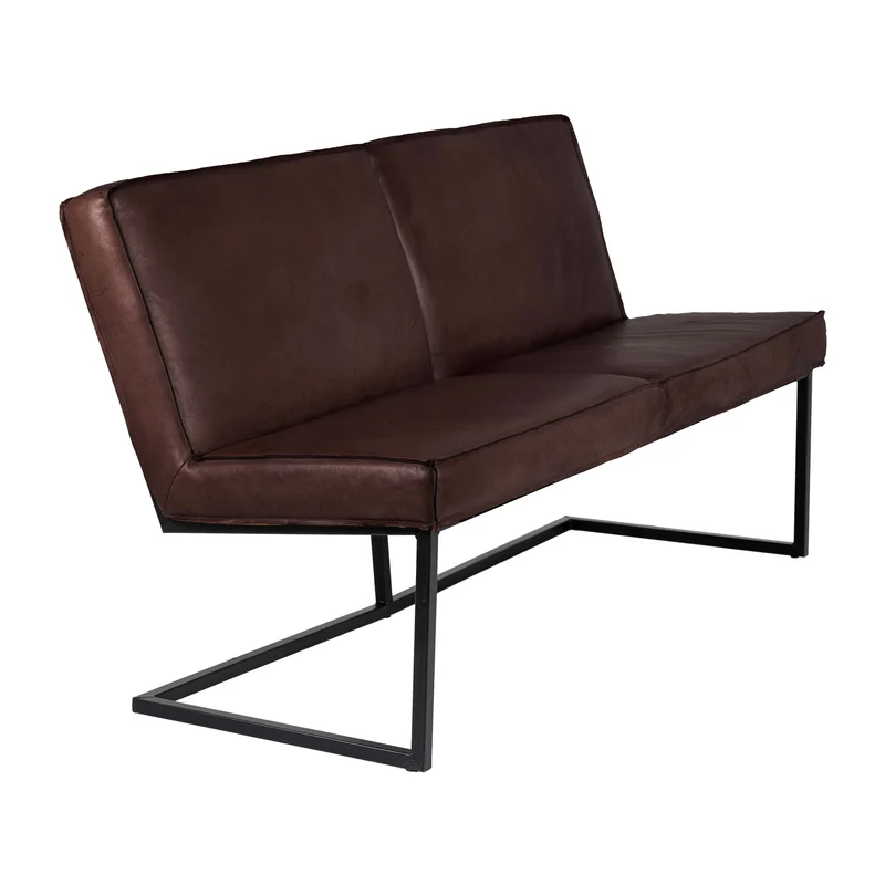 Loke Bank - mit Naht - Leder Texas Dark Brown