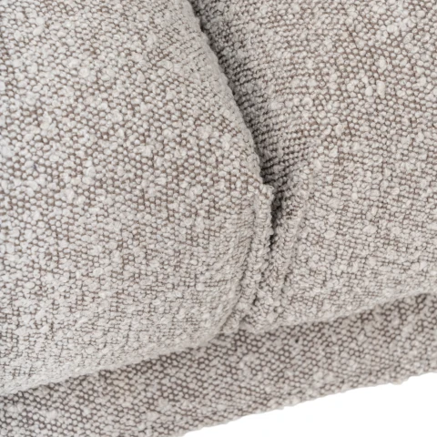 Ekko Modulsofa - 3 Sitzer - Stoff Ascot Toffee | Leder Bull Braun