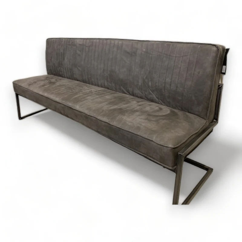 Finn Bank - Leder Bull Dunkelgrau - Outlet