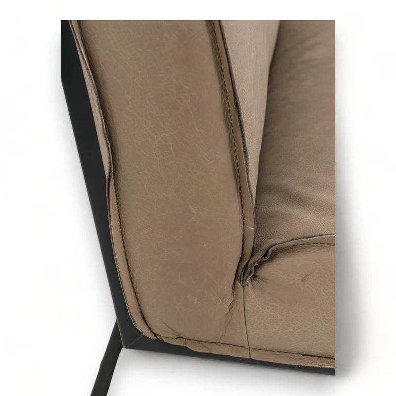 Loke Bank - mit Naht - Leder Dallas Taupe