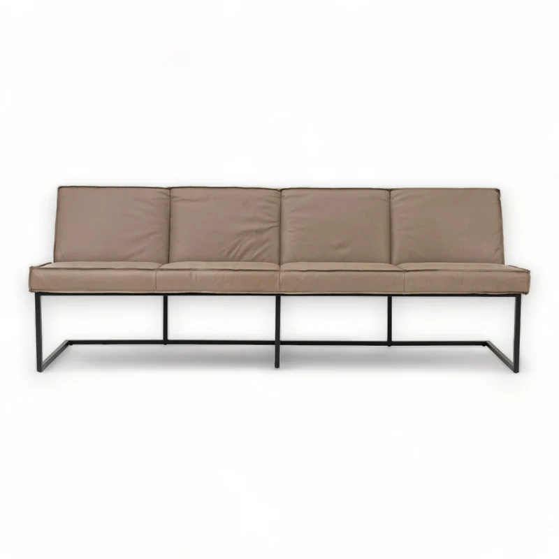 Loke Bank - mit Naht - Leder Dallas Taupe