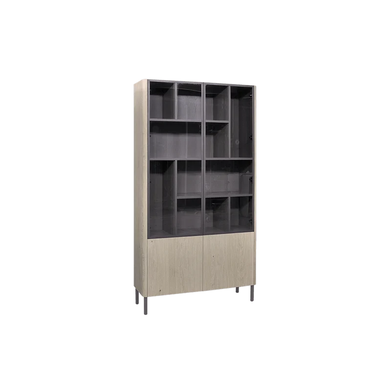 Vitrine Milano 2 Türig Glas