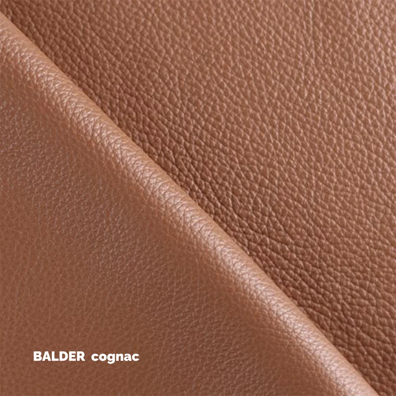 Sofia - Sessel - Stoff Brema Beige / Leder Balder Cognac | Gestell Vision