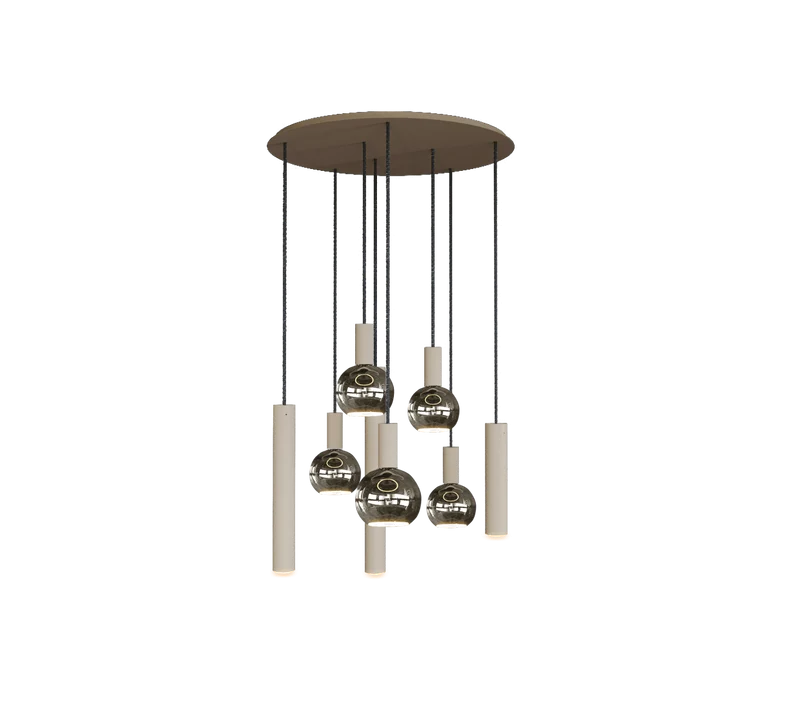 4335 - Riva Pendelleuchte rund Ø35 cm - 8 Lichter