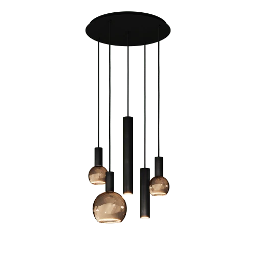 4330 - Riva Pendelleuchte rund Ø50 cm - 5 Lichter
