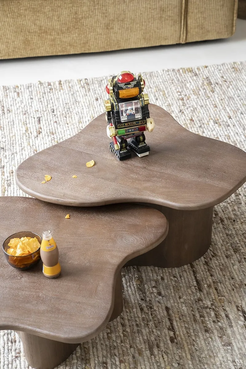 Couchtisch-Set Fall, Braun