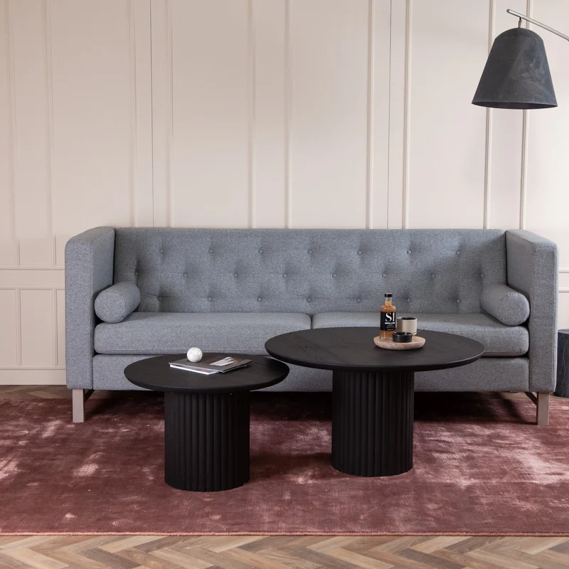 Welve - Couchtisch Rund | Center Bein - Esche Massiv UP