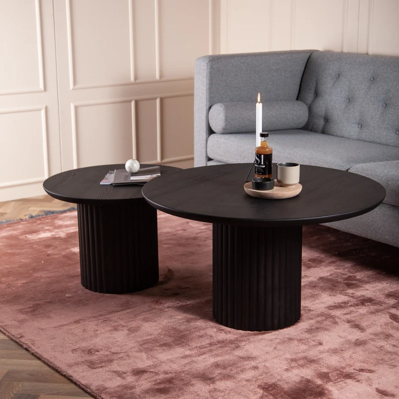 Welve - Couchtisch Rund | Center Bein - Esche Massiv UP