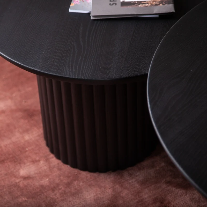 Welve - Couchtisch Rund | Center Bein - Esche Massiv UP