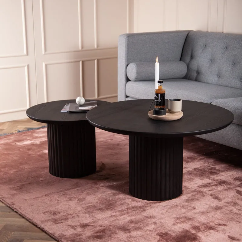 Welve - Couchtisch Rund | Center Bein - Eiche Massiv UP