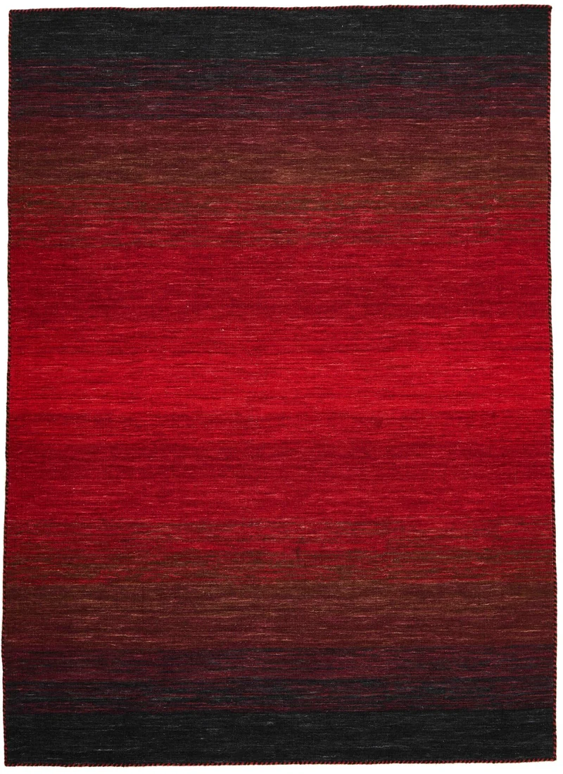 Panoramic Kilim - Black Red