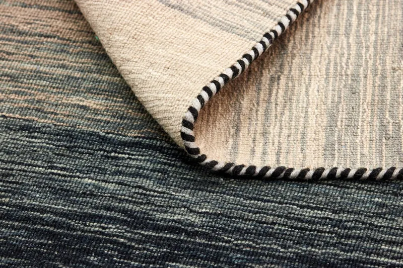 Panoramic Kilim - Black Grey