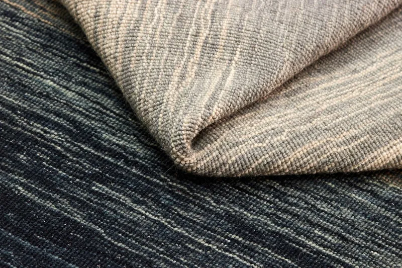 Panoramic Kilim - Black Grey