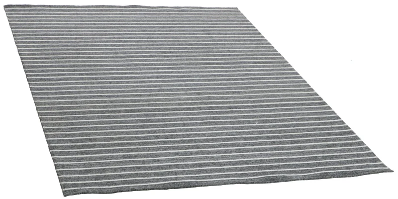 Nouveau Striped Teppich - Dark Grey White