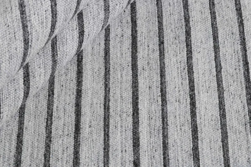 Nouveau Striped Teppich - Silver Dark Grey