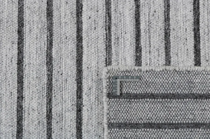 Nouveau Striped Teppich - Silver Dark Grey