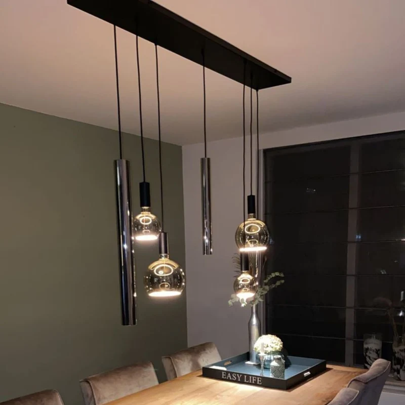 4300 - Riva Pendelleuchte gerade 145cm - 7 Lichter