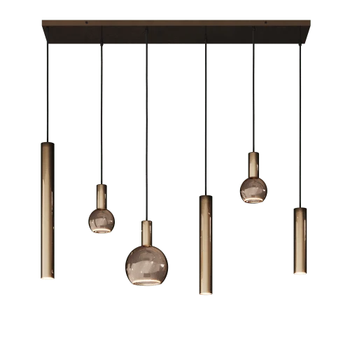 4370 - Riva Pendelleuchte gerade 120cm - 6 Lichter