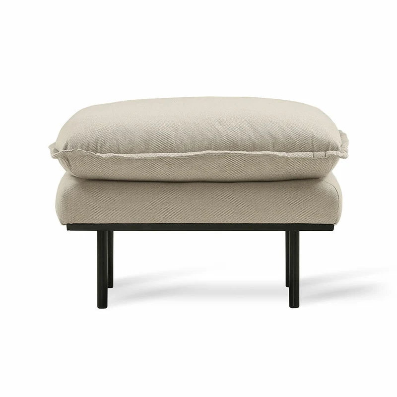 Retro Hocker Beige