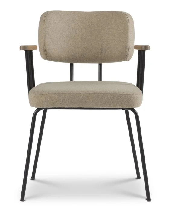 Stuhl Ted mit Armlehne Stone - New Wool