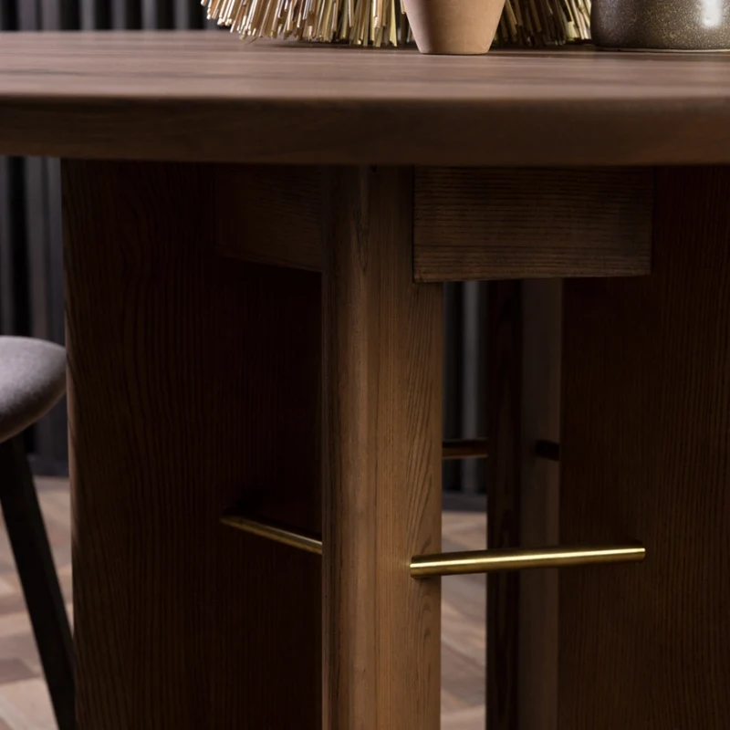 Welve - Esstisch Rund Ausziehbar | Vierbein - Esche Massiv UP